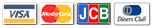 使用可能クレジットカード VIS, Master Card, JBC, Diners Club